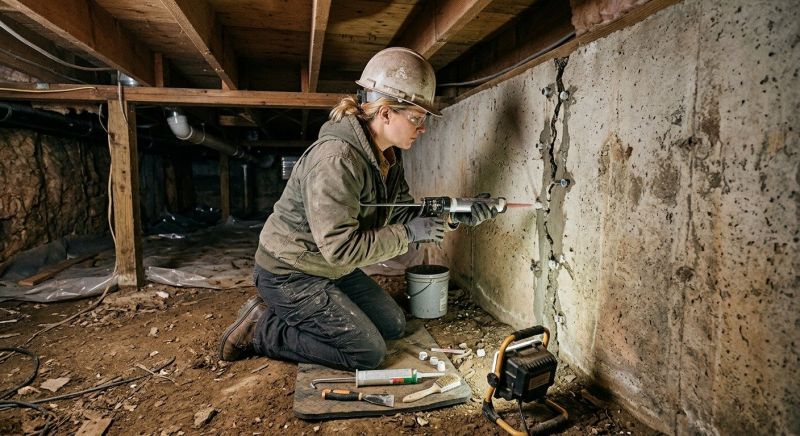 Basement Crack Repair in Sarasota, FL