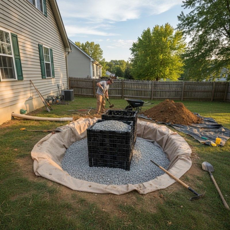Landscape Drainage Install
