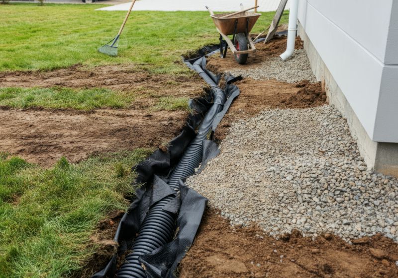 Landscape Drainage Install