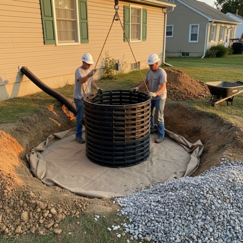 Local Landscape Drainage Install pros at work